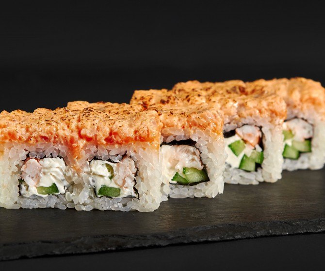 С тар-таром из лосося