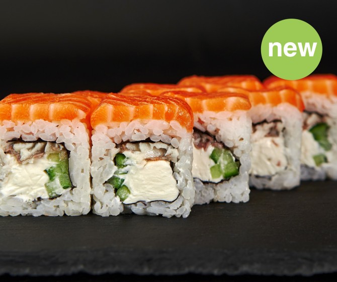 Филадельфия с лососем и угрем